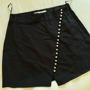 ZARA BUTTON A LINE SKIRT